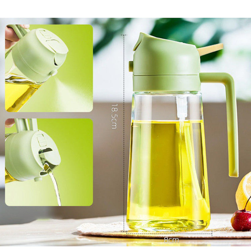 2in1 Oil Spray Bottle - 470ML Spray + Pour