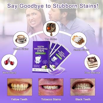 Purple Teeth Whitening Strips