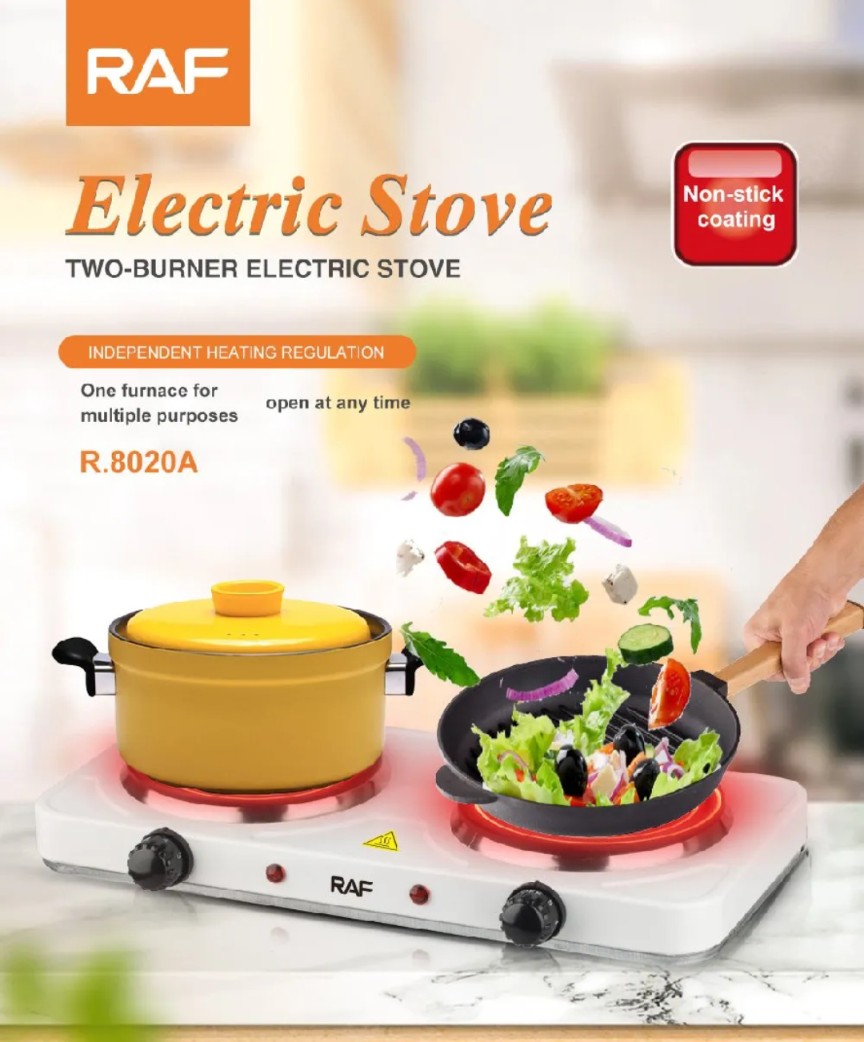 Double Burner Electric Stove 2000W | Portable Electric Cooker |