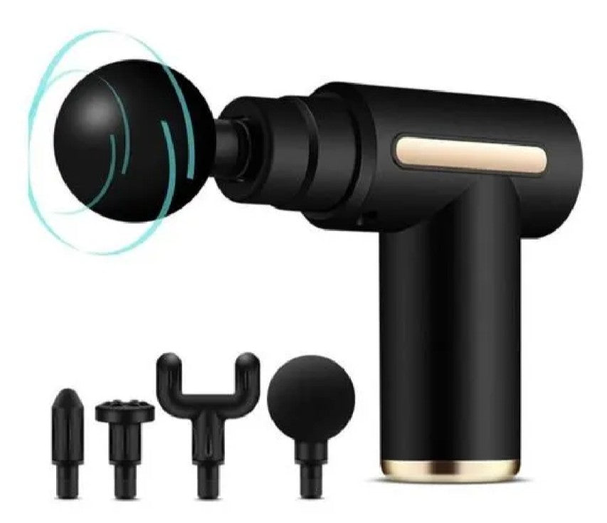 Portable Deep Tissue Massage Gun - 4 Head Muscle Massager