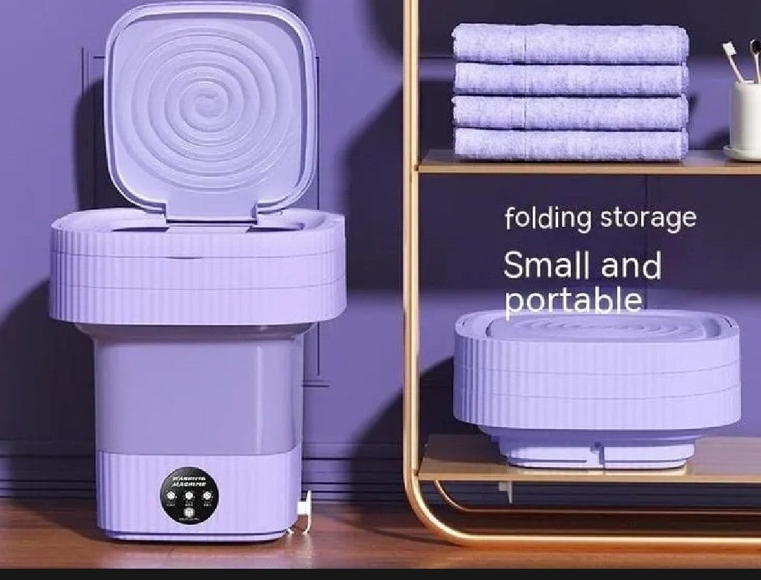 Mini Washing Machine - Foldable Portable Electric Laundry Washer for Clothes