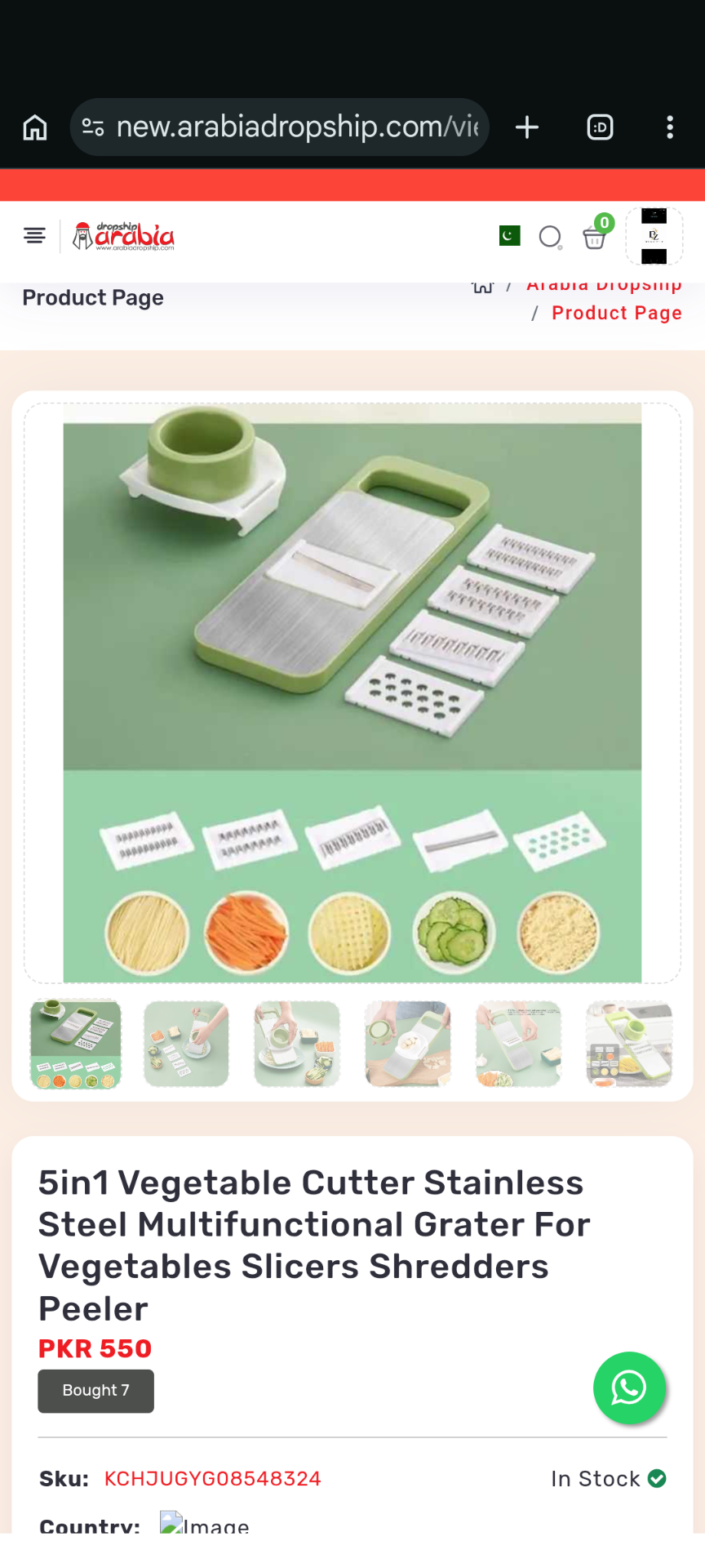 5-in-1 Vegetable Chopper - Free Delivery