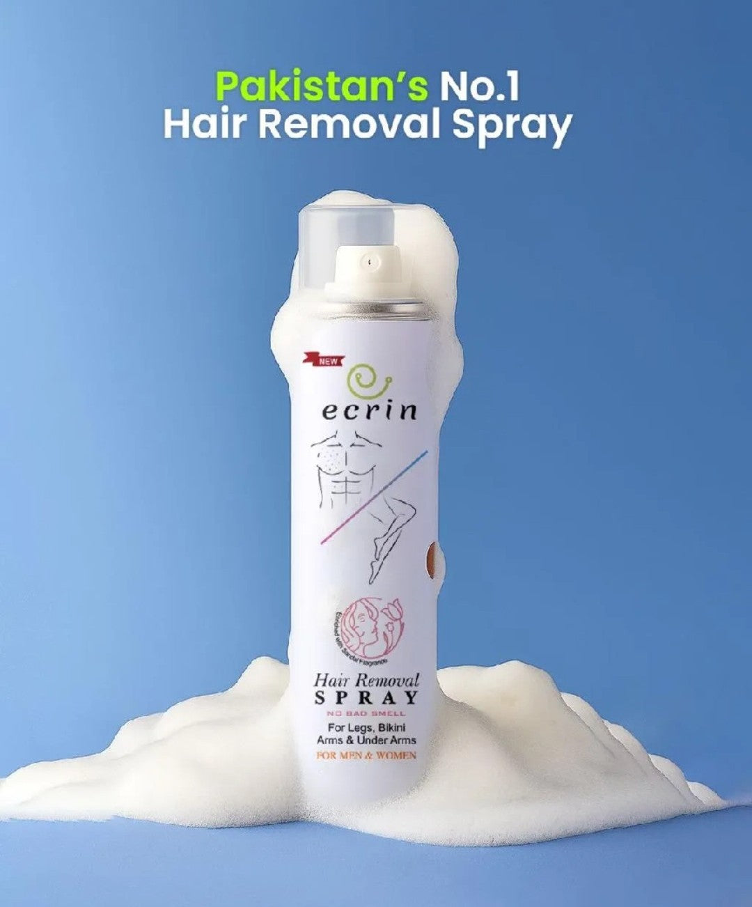 Foaming Hair Removal Spray Fast & Easy Hair Removal